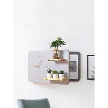 두꺼비집 가리개 인터폰 배전함 커버 모던 인테리어 시계, 그레이 S-E형