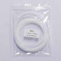 [어린이 안전 인증 획득] PCL 5m 1롤 3D펜 필라멘트 SUNLU 국내정품, White