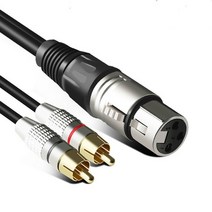 보안 부속 부품 anpwoo rca 라인 오디오 라인 2rca to xlr canon malefemale double lotus to canon 오디오 케이블 0.3 미터 3, 남성  2rca 5m