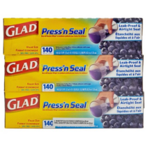 프레스앤씰 식품포장용 매직랩(식품용) 기존의 랩과는 전혀 다른 GLAD의 특허받은 완벽한 밀봉 점보형 140 SQ.FT.(43.3mx30cm)x3개 1묶음
