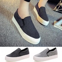 GnJ 멜란지슬립온 모직면슬립온 여성단화 데일리화