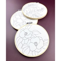 민화도안 (소) 동백 민화 그리기 수틀 DIY액자 원데이클래스 전통체험 컬러링 수업자료, 2허브(소)