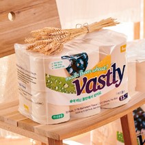 (Vatly) 바스틀리 친환경 (3겹) 화장지 33m *12롤 먼지없는 토일렛롤 화장지