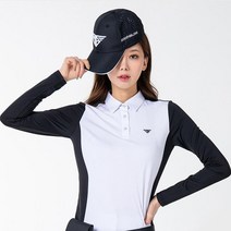 국산 에어로쿨 여성 골프웨어 카라 긴팔 티셔츠