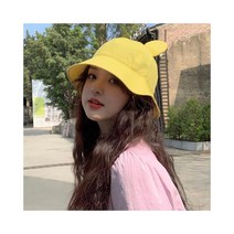 와이케이하우스 귀 어부 모자 여성 봄과 여름 작은 신선한 선 스크린 그늘 패션 일본 트렌드의 한국어 버전과 그물 빨간색 귀여운 미키_69377
