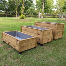 플랜트박스 방부목화분 베란다 옥상 도로 주차장 텃밭 화분 공장직영 완제품, 4단대형 바퀴형(바퀴-4개부착)