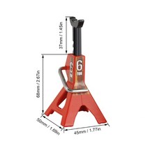 차 정비 리프트 타이어 교체 오일 교환 수리 리프팅 카센터 6t car floor jack stand 쌍 랙 보호 스탠드 어댑터 변경 장비 scx10 d90 cc01 trx4, 빨간색