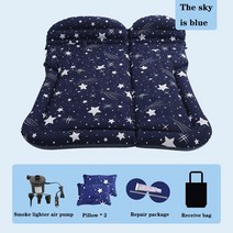 차량용가족매트 화물차 간호 간병매트리스 SUV 자동차 공기 주입식 침대 에어 쿠션 여행 접이식 팽창식 매, 18 아이보리 화이트