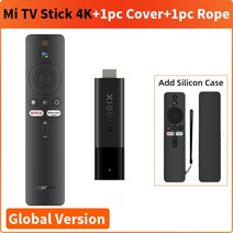 Xiaomi-Mi TV 글로벌 안드로이드 쿼드 코어 돌비 DTS HD 1GB RAM 8GB 구글 어시스턴트 넷플릭스, 8.EU Plug - 4K Add Black Cover, 없음