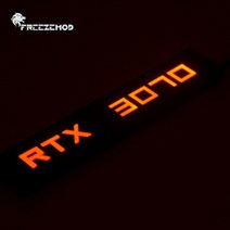 그래픽 카드 프리즈모드 미니 vga 사이드 라이트 패널 5v 3pin a-rgb pc, rtx 3070