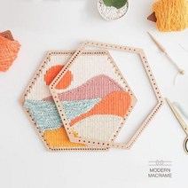 닐스샵_ 컬러로프 태피스트리틀 손뜨개질 수예핀 옷수선 키링만들기 수선핀 실바늘, 닐스샵_ 육각모양 태피스트리 소형 대형 위빙틀 마크라메, 닐스샵_ 육각 위빙틀(대형)