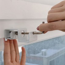 못없이 커튼봉 커튼레일 블라인드달기 안뚫어고리 [버전1], 블랙