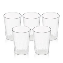 엔에프락 깨지지 않는 트라이탄 컵 5개 세트_트위스트_투명, 없음