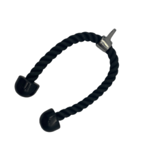 아워존 로프바 헬스 케이블 트라이셉 그립 손잡이, 1개, 블랙 70cm