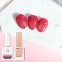 프롬더네일 딸기잼네일 2종 세트 레드시럽젤, JBI-158+fu01세트