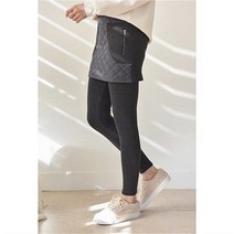 비비더블유스타일 루드베키아 케로튼 지퍼 누빔 스커트 레깅스 (5924803)
