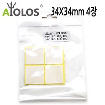 STNY_AiOLOS 써멀 테이프 34x34mm 4장 열전도 쿨러튜닝 써멀패드 써멀잎 PC