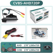어라운드뷰 후방 사이드 카메라 GreenYi AHD 1080P 170 BMW 5시리즈 5시리즈 3시리즈 1시리즈 5시리즈 X1 X, 02 CVBS-AHD720P-170deg