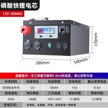 리튬 인산철 파워뱅크 12V220AH 배터리 캠핑낚시용 야외 고전력, 전체용량12V300AH철리튬(3.6kWh)