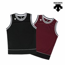 데상트 [DESCENTE] 밑단 배색 바스켓볼 저지