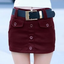 SAMARA 여자 봄 겨울 가죽 기모 모직 치마반바지