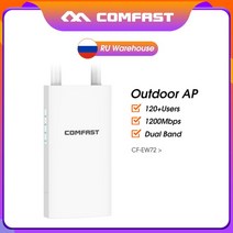 LTE라우터 와이파이모뎀 와이파이 USB 유심 무선 CFEW71 고출력 야외 AP 라우터 이더넷 액세스 포인트 브리지 안테나 커버 기지국 300 1200M, 11.AU Plug Adapter - CFEW72V2, 1개