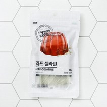 큐원 홈베이킹 리프젤라틴 20g, 단품
