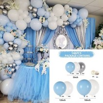 생일 풍선 화환 아치 키트 베이비 샤워 소년 파티 장식 아이 글로브 발론 1 세대 소녀, 146pcs set 14_CHINA | ballon s
