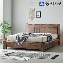 동서가구 A프리미엄 소나무 통원목 짜맞춤 Q 편백침대+VVIP 프리미엄 매트리스 DF642464, 엔틱