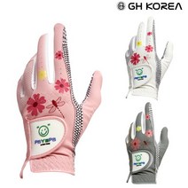 GH코리아 여성용 잠자리 실리콘 골프장갑 양손세트, 19호