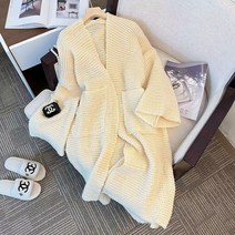 여성 롱 니트티 원피스 뜨개질 겨울 수입보세 따뜻한 루즈핏 데일리