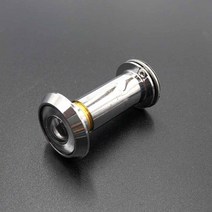 현관 도어 뷰어 방범 보안 렌즈 16mm 실버, 블랙