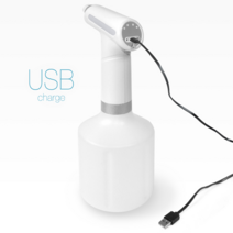 USB 충전용 자동식 분무기 고성능 전동 노즐 무선 모터 연무기 화분 텃밭 화경 분사기, 충전용분무기