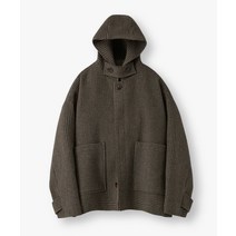 LAFUDGESTORE [득템의 장] 울리치 오버핏 하프 후드 코트_Check brown Woolrich Overfit Half Hooded Coat_Check brown