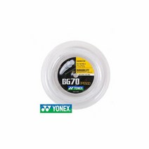 [요넥스] YONEX 배드민턴 거트 BG-70 PRO Reel String, 화이트