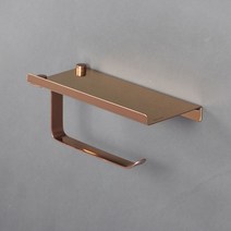 화장지걸이 스텐 선반형 휴지걸이 ST201 로즈골드 휴지케이스-72394EA 와이조이굿샵, 와이조이굿샵 본상품선택