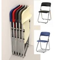 드라마 촬영 대기 간편 접이식 등받이 의자 5색 서재 콘도 음악학원 기숙사, 아이보리