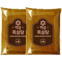 [만능]백설 흑설탕1KGX2개 달콤한 발효 효소 담금주 과일청 간단요리 CJ 가을 식재료, 18개