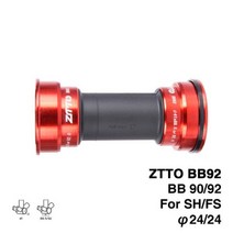ZTTO 자전거 BB209 프레스 맞는 하단 브래킷 세라믹 BB92 BB89.5 BB86 프레임 쉘 MTB 도로 자전거 24mm 22mm GXP 크랭크 셋, 06 BB92 red