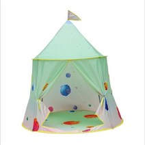 경량텐트 휴대용 어린이 텐트 wigwam 접는 어린이 텐트 tipi 아기 놀이 거실형, 녹색-5