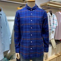 올젠 NC10 빅체크 패턴 캐주얼셔츠 ZOD2WC1301 NV