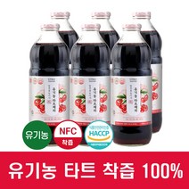 [Torganic] 특허출원 원료 물 넣지않은 유기농 타트체리 NFC 착즙원액 100% 1000ml, 6병