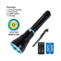 수중 써치 엘프 해루질 랜턴 Asafee-A16 80M XHP70 다이빙 손전등 3000 루멘 300M 레인지 토치 IPX8 방수 라이트 야외, D