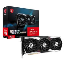 MSI 게이밍 라데온 RX 7900 XT 트리오 클래식 20G 320비트 HDMI/DP 톡스 팬 4 AMD RDNA 3 그래픽 카드