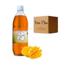 별코리아 망고향 슬러시원액 1kg*15ea/box 망고맛 슬러시시럽, 망고