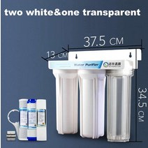 가정용 주방 전 필터 정수기 10 인치 3 단계 직접 식수 정수기 정수기 건강 보호 공장 판매, [03] 2white 1transparent