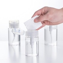 이메이트 푸시공병 리무버 용기 원터치 토너패드 화장품 소분 투명 공병, 200ml