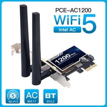 AX210 WiFi 6E 인텔 AXE3000 PCI 무선 어댑터 블루투스 5.2 트리플 밴드 2.4G/5G/6Ghz WiFi 카드 Win10/Win, 01 PCE-AC1200