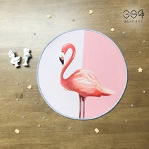 364days 먼지없는 사계절 원형 스윗드림 문스타 미니 러그 북유럽감성 미니 카페트 발매트 디자인 일러스트 그림 러그 40cm 10종