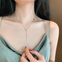 귀여운돼지샵 LOVE 러브 로즈 골드 쇄골 목걸이